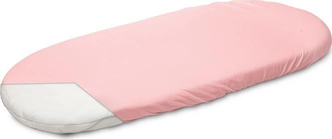 Vaikiška paklodė vežimėliui Sensillo, Jersey,75x35, rožinė