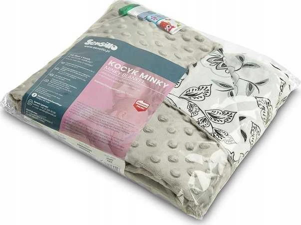 Sensillo Minky pledukas 75x100 cm., Pilka
