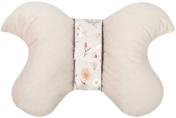Sensillo BUTTERFLY LOŠTELĖS PAGALVĖ 26X35 BLOOM BEIGE VELVET VEIKLĖ VAIKŲ KĖDĖTYTE