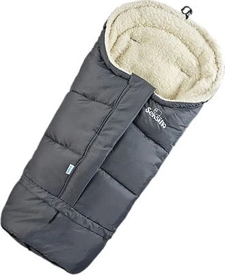 Sensillo vokelis vežimėliui, vilnonis, 3in1, 100-80×45, pilkas, 8477