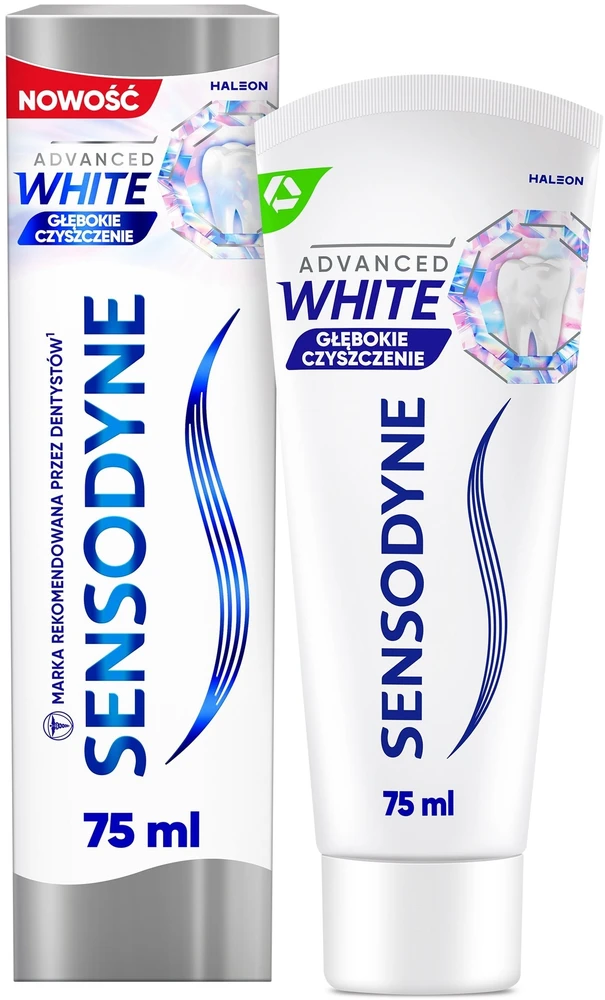 Sensodyne Advanced Baltas giliai valomoji dantų pasta 75 ml