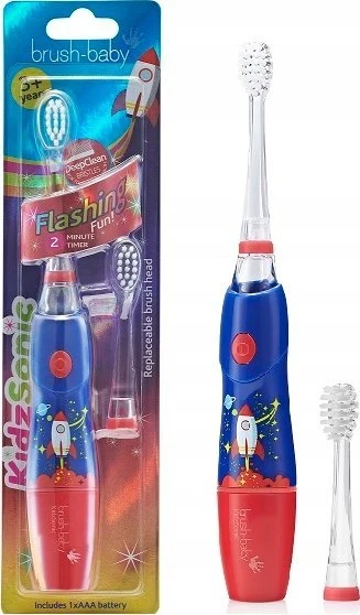 Brush-Baby -Baby KidzSonic Rocket sonic dantų šepetėlis skirtas vaikams nuo 3 metų