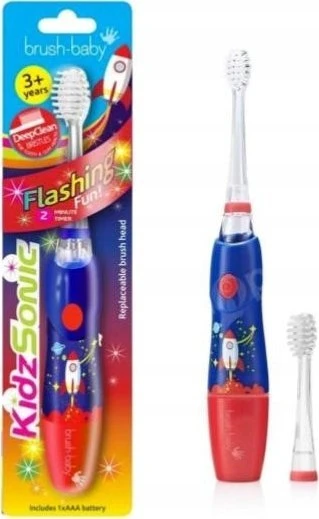 Brush-Baby -Baby KidzSonic Rocket sonic dantų šepetėlis skirtas vaikams nuo 3 metų