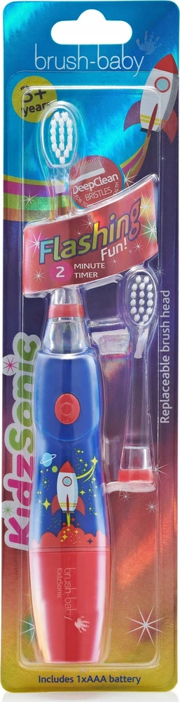 Brush-Baby -Baby KidzSonic Rocket sonic dantų šepetėlis skirtas vaikams nuo 3 metų