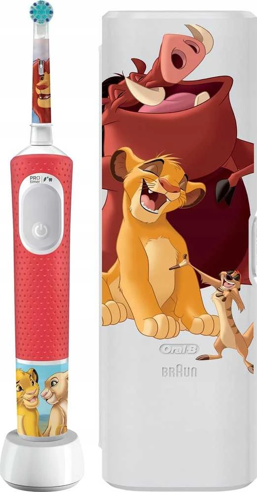 Oral-B Pro Kids Liūtas Karalius šepetėlis su dėklu