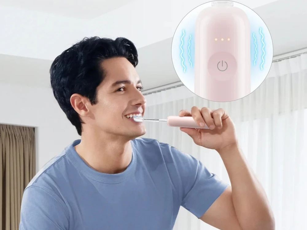 Dantų šepetėlis Šepetėlis Laifen Wave Pro ABS Różowa