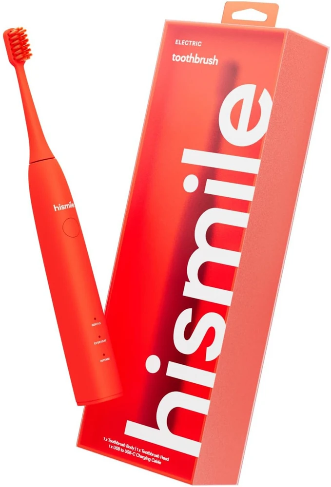 Šepetėlis Molton Brown Hismile, Hismile, Sonic Dantų šepetėlis, Bright Raudona, 3 Modes Unisex