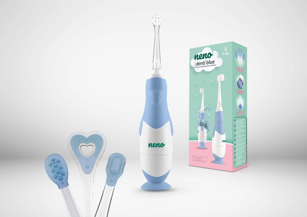 Dantų šepetėlis Neno Denti Mėlyna - ELECTRONIC TOOTHBRUSH FOR VAIKIŠKAS