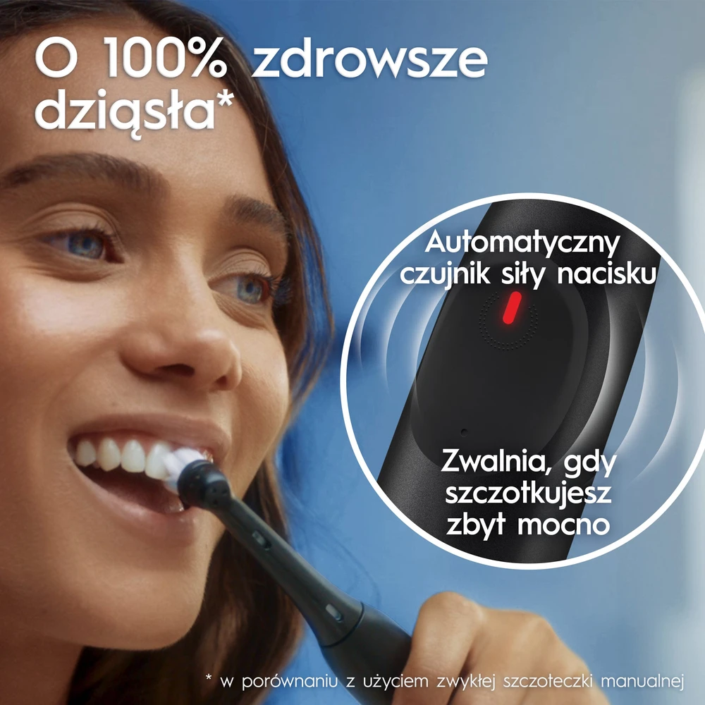 Braun iOS2.1D9.2K Oral-B iO2 Elektrinis Dantų Šepetėlis Night Juodas + Kelioninis Dėklas