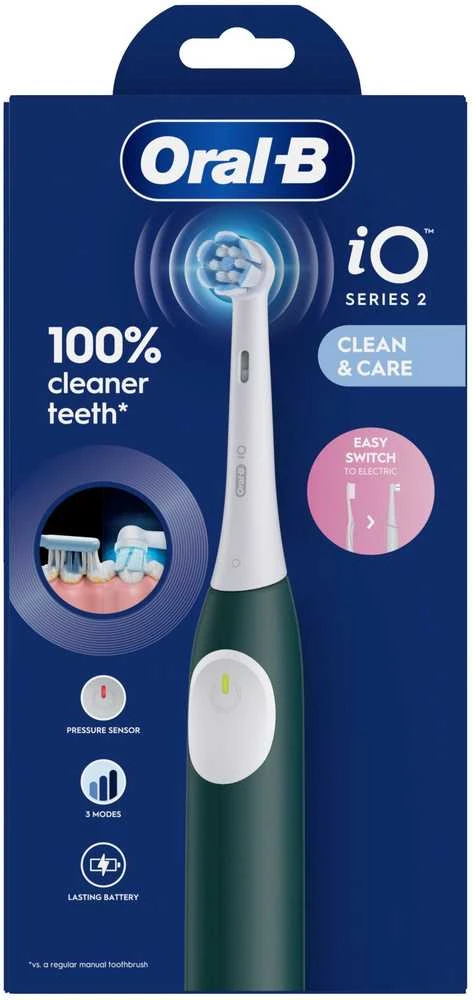 Braun iOS2.1C9.0G Oral-B iO2 Elektrinis Dantų Šepetėlis Žalias Forest