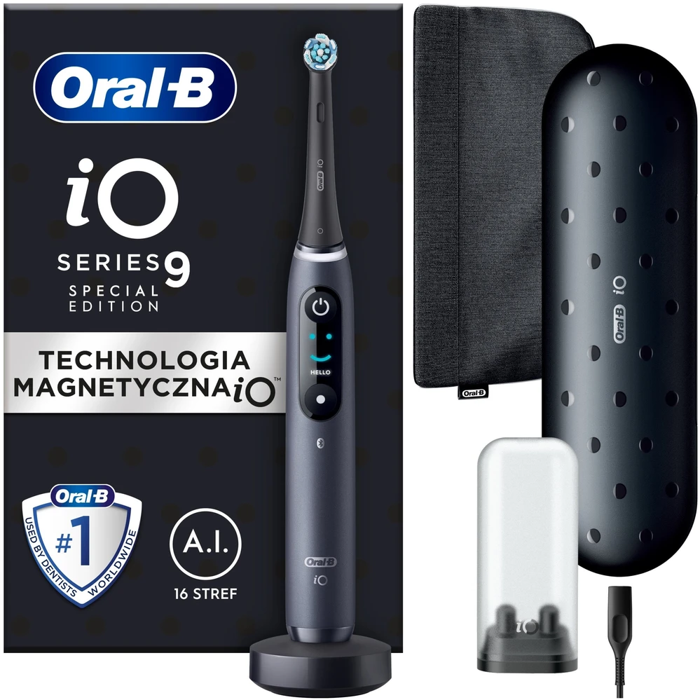 Oral-B iO Series 9 Special Edition Elektrinis dantų šepetėlis, juodos spalvos