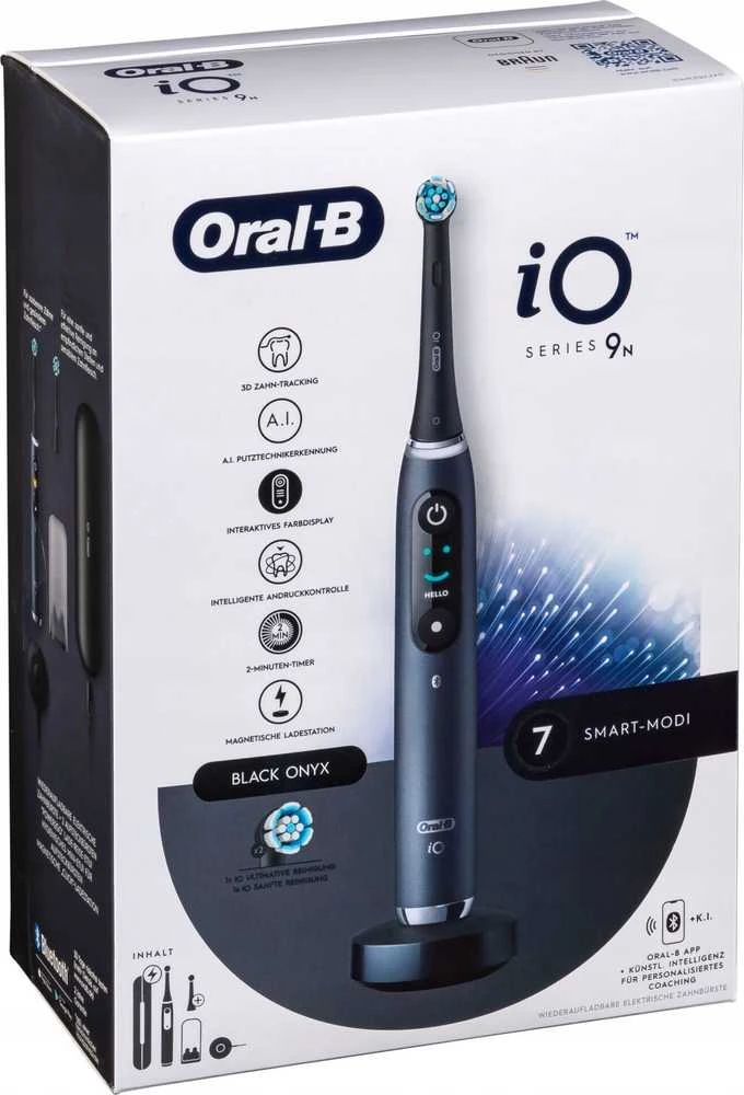 ORAL-B iO Series 9 Elektrinis dantų šepetėlis, juodos spalvos