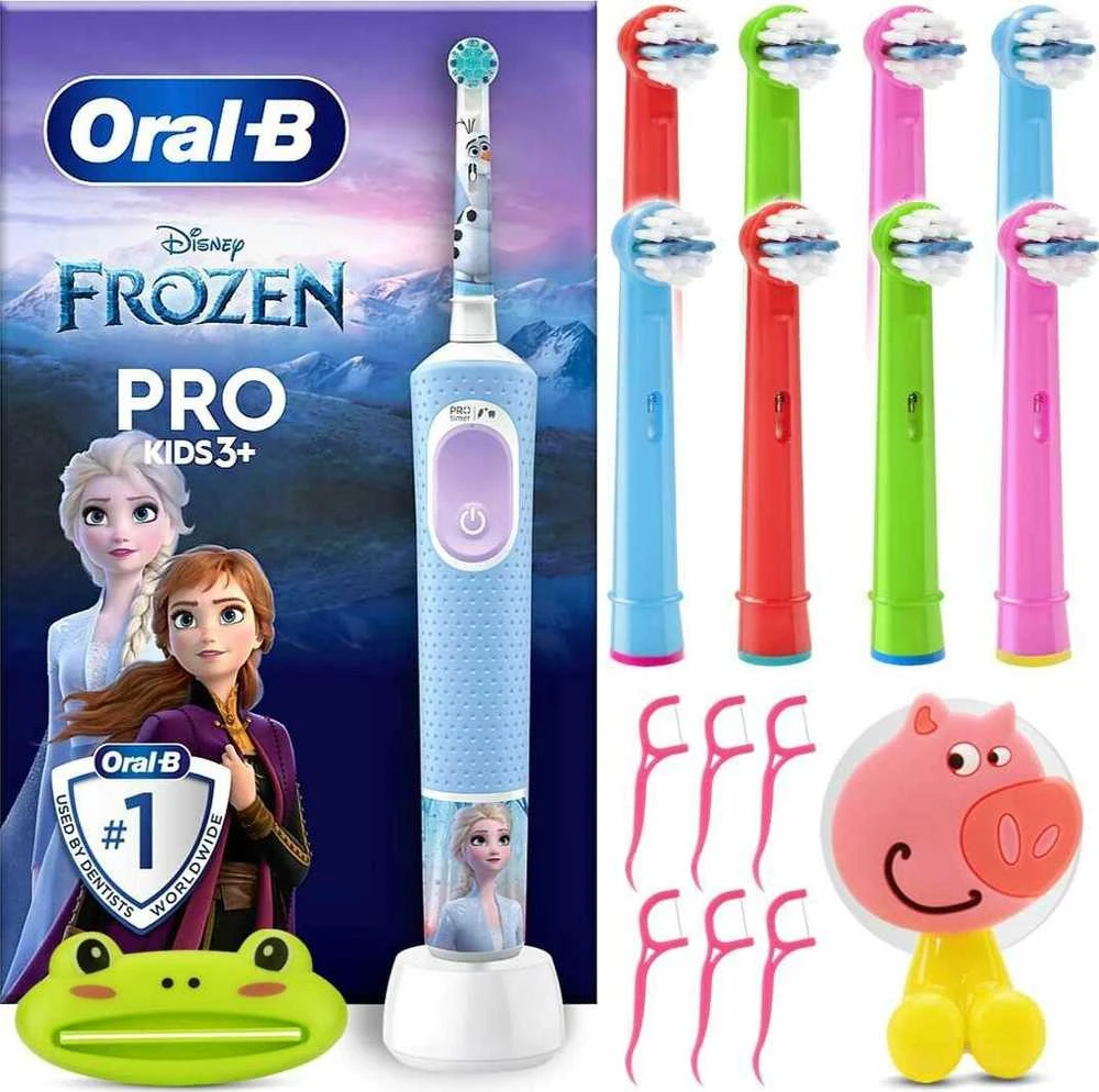 Braun D103.413.2K Vitality PRO Kids Elektrinis Dantų Šepetėlis 3+ Frozen