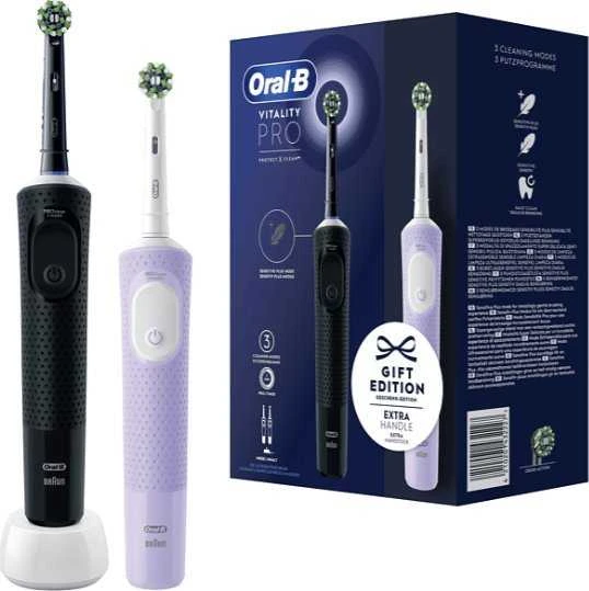 Oral-B Vitality Pro D103 Duo juoda/violetinė