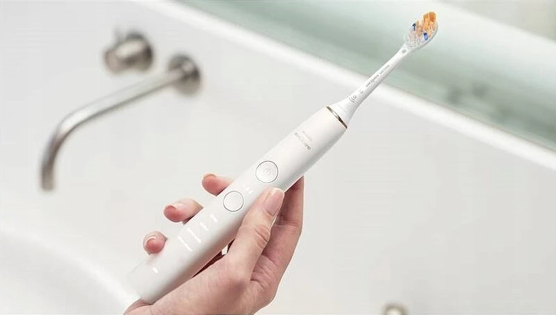 Elektrinis dantų šepetėlis Philips Sonicare DiamondClean 9000 HX9911/23, Baltas