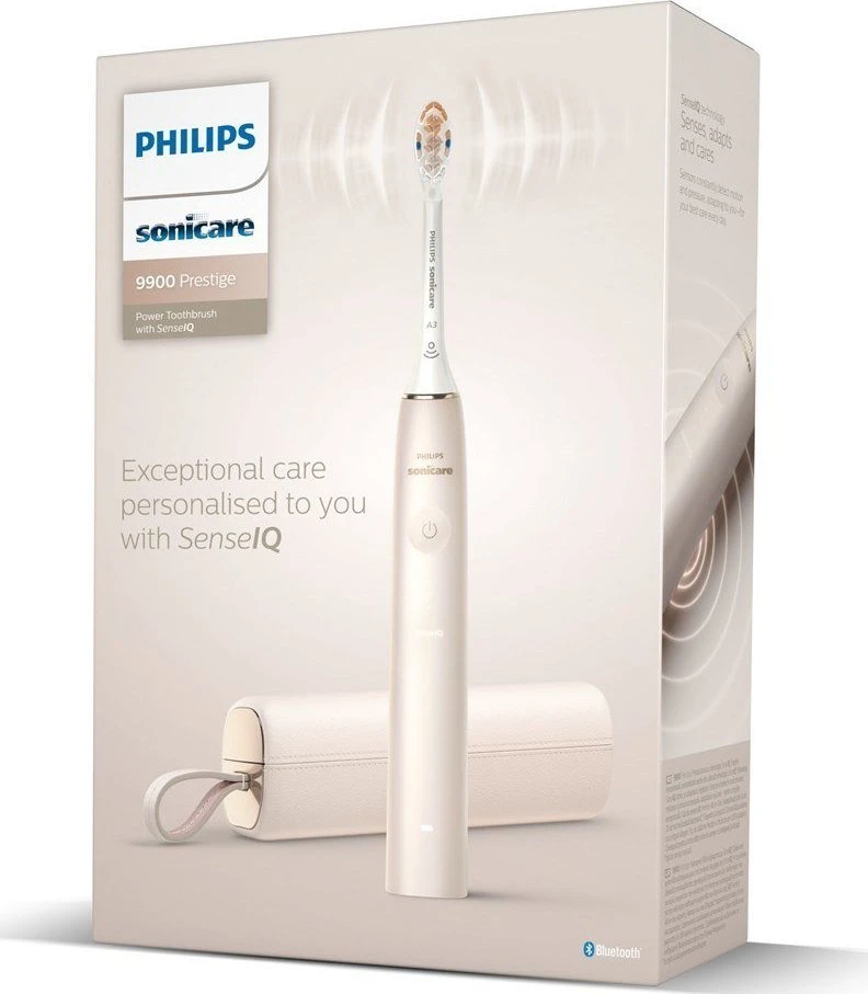 Elektrinis dantų šepetėlis Philips Sonicare DiamondClean Prestige 9900 HX9992/12, šampano spalvos