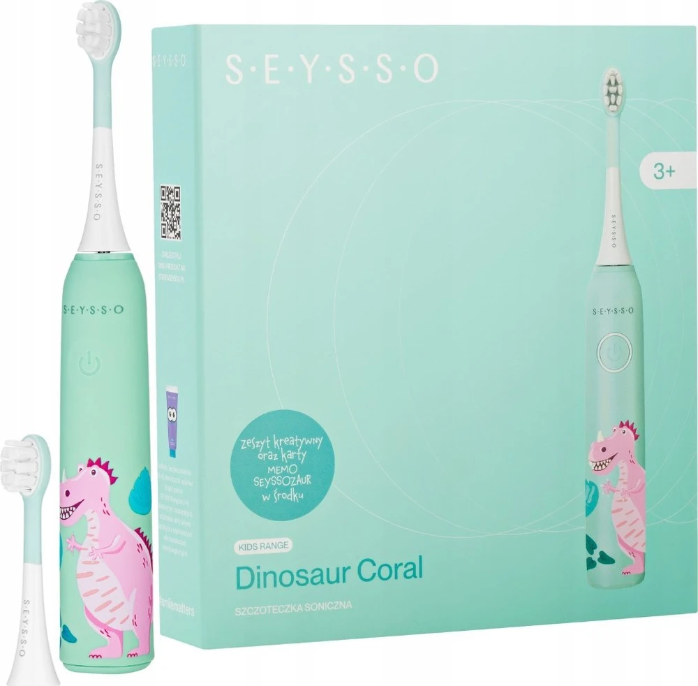 SEYSSO Kids Dinosaur šepetėlis su pakuote