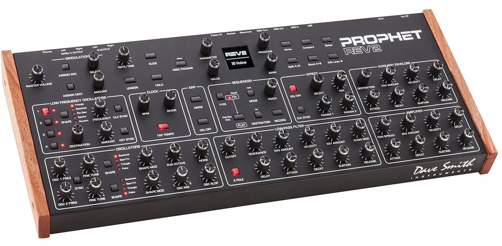 Sequential Prophet Rev2 Desktop 16 balsų – polifoninis analoginis sintezatorius