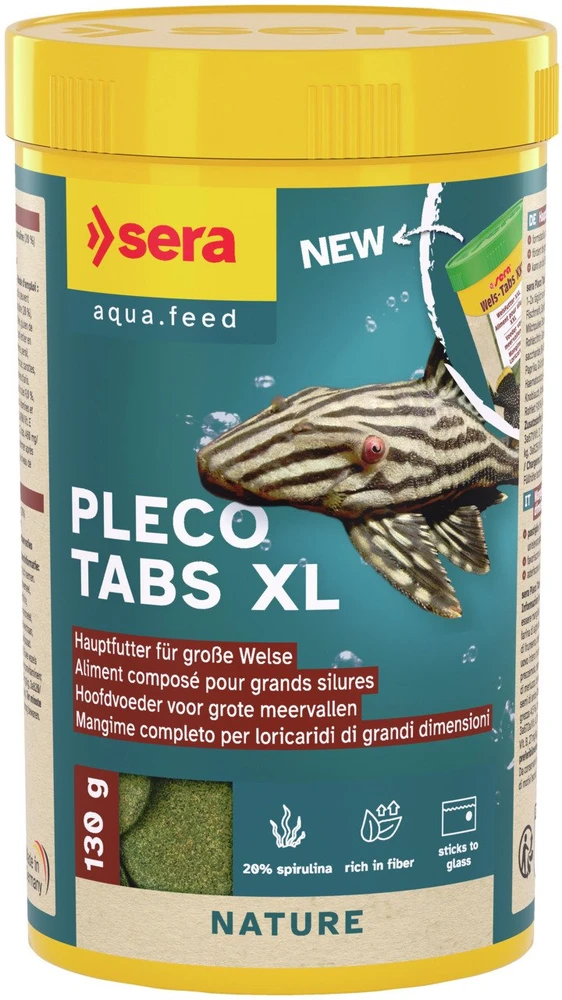 Sera Catfish Tabs Nature XXL 250 ml, tabl. - botų ir šamų maistas