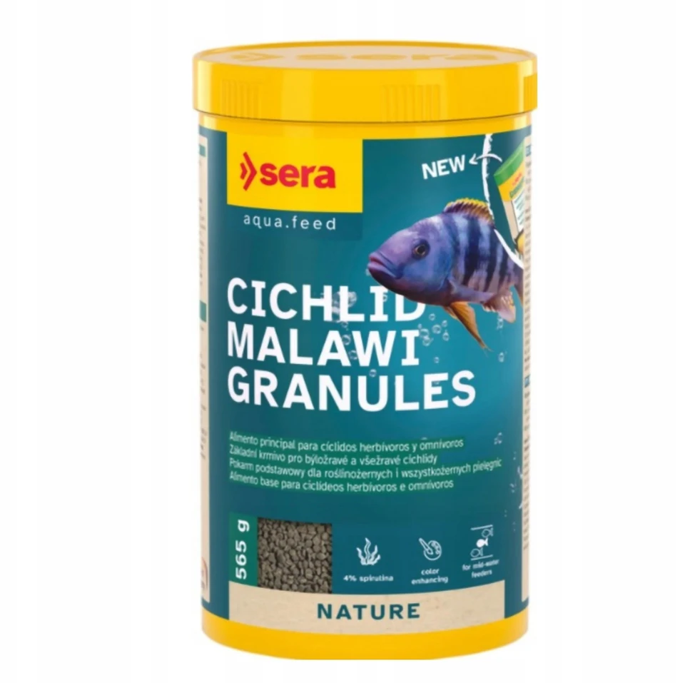 Sera Granugreen Nature* 1000 ml, granulės - maistas cichlidams