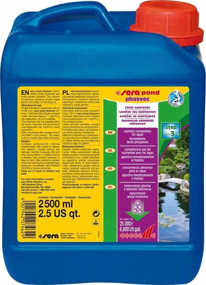 Sera tvenkinio fosfatų šalinimo priemonė 2500 ml