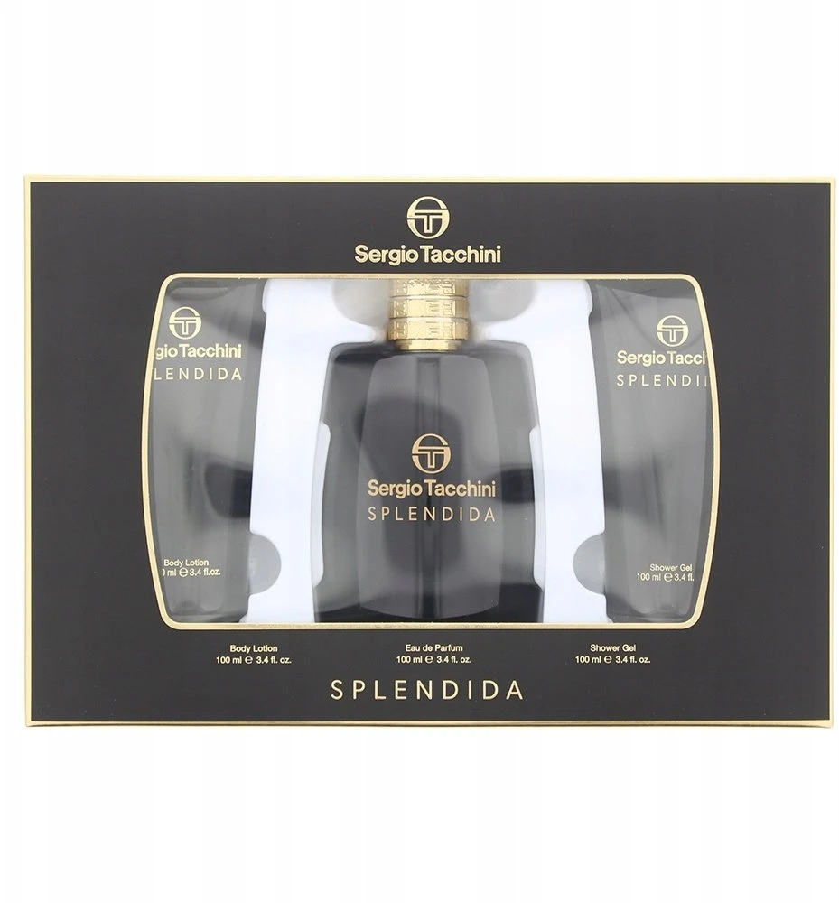 Sergio Tacchini Splendida rinkinys moterims (EDP, 100 ml + dušo želė, 100 ml + kūno losjonas, 100 ml)