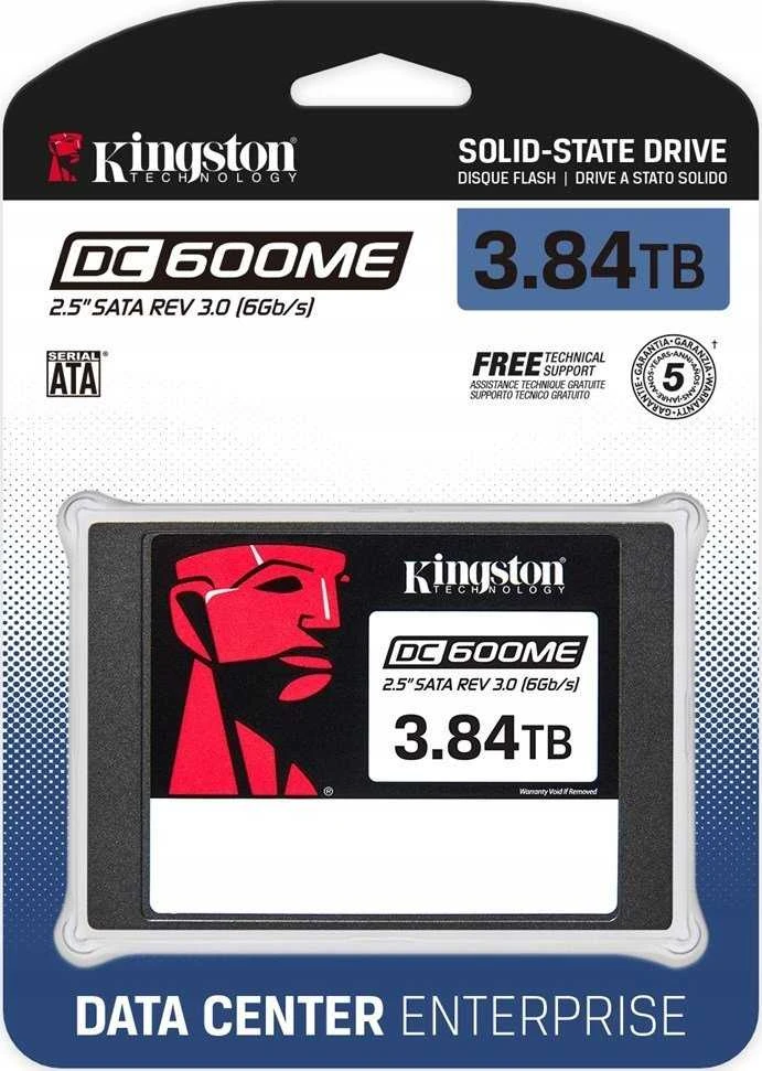 Kingston Technology 3840G DC600ME (mišraus naudojimo) 2,5 colio įmonės SATA SSD