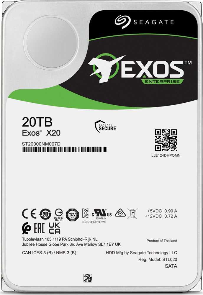 Seagate Exos X20 20TB