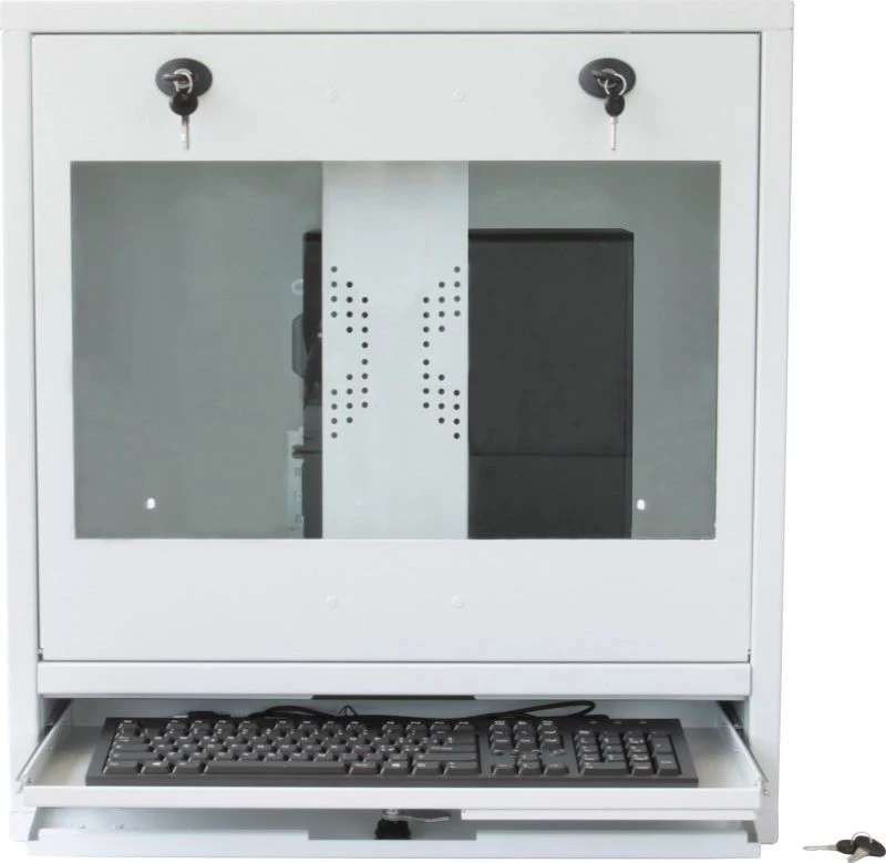 TECHLY PC LCD monitorius ir klaviatūros saugos spintelė 22 colių Pilkas