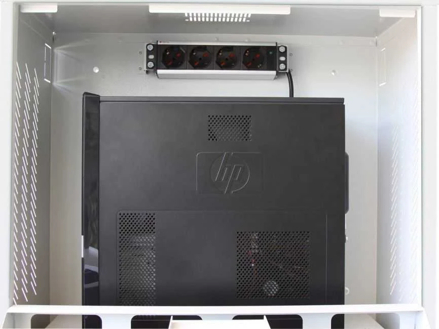 TECHLY PC LCD monitorius ir klaviatūros saugos spintelė 22 colių Pilkas