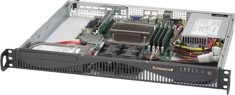 Supermicro SuperChassis 512F-350B1 Rack Juodas 350 W
