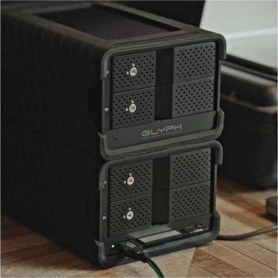 Serveris Glyph „Blackbox PRO RAID 40TB“, įmonės klasės, USB-C (3.1, 2 karta) diskų masyvas