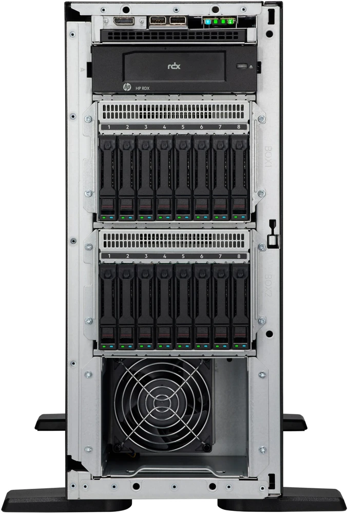 Serveris Hewlett Packard (HP) Serwer HPE HPE ProLiant ML110 Gen11 4510 2.4GHz 12c 1P 2x32GB-R 8SFF NS204i-u MR408i-o 2x1000W PS EU Server