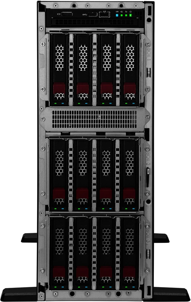 Serveris Hewlett Packard (HP) Serwer HPE HPE ProLiant ML350 Gen11 4510 2.4GHz 12c 1P 2x32GB-R 8SFF NS204i-u MR408i-o 2x1000W PS EU Server