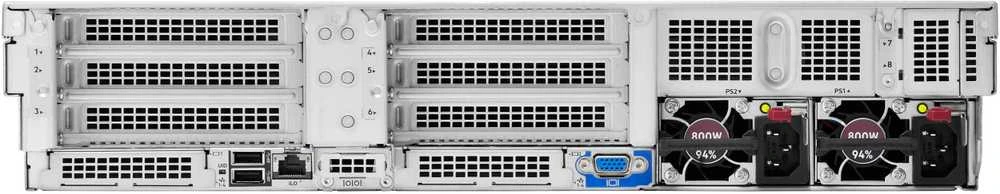 Hewlett Packard (HP) HPE ProLiant DL380 Gen11 5416S 2.0GHz 16c 1P 2x32GB-R 8SFF MR408i-o 2x480GB SSD 2x1000W PS ES serveris
