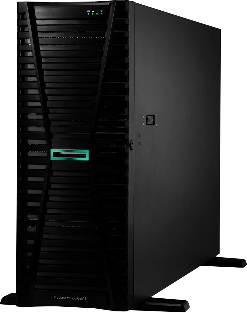 Serveris Hewlett Packard (HP) Serwer HPE HPE ProLiant ML350 Gen11 4510 2.4GHz 12c 1P 2x32GB-R 8SFF NS204i-u MR408i-o 2x1000W PS EU Server