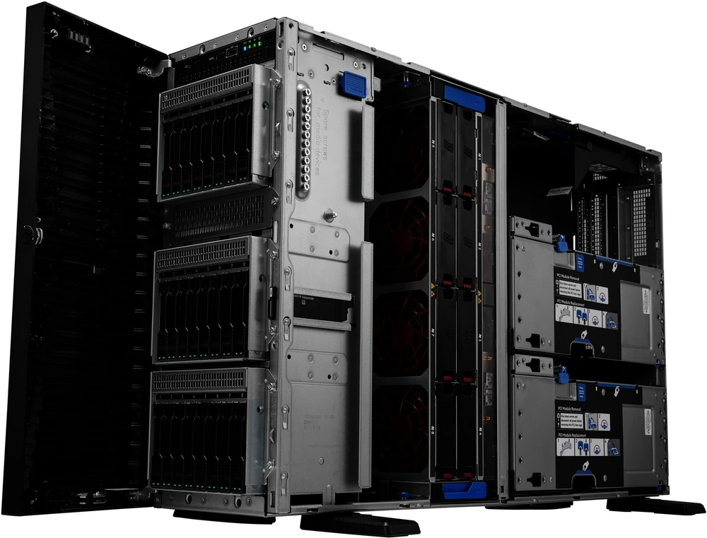 Serveris Hewlett Packard (HP) Serwer HPE HPE ProLiant ML350 Gen11 4510 2.4GHz 12c 1P 2x32GB-R 8SFF NS204i-u MR408i-o 2x1000W PS EU Server