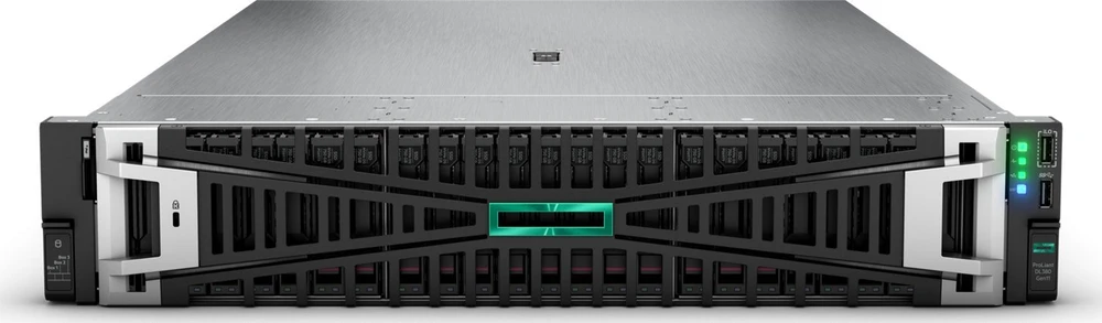 Hewlett Packard (HP) HPE ProLiant DL380 Gen11 4510 2.4GHz 12c 1P 64GB-R 8SFF MR408i-o 2x960GB SSD 2x1000W PS EMEA serveris