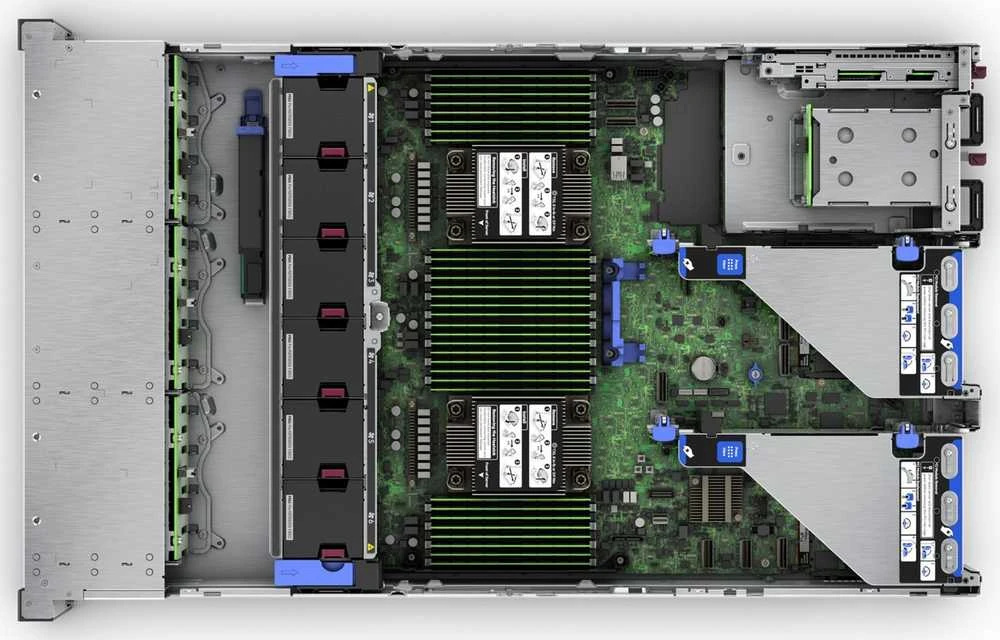 Hewlett Packard (HP) Serveris HPE HPE PL DL380g11 4510 (2.4/12C) 2x32G 2x960G 8SFF MR408i-o 1000W 4x1Gb NBD333 Smart Choice