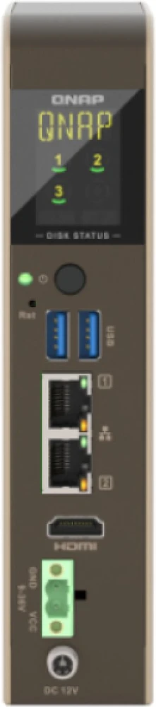 Serveris Macierz dyskowa Qnap NAS kompaktowy 4 GB 0 TB QTS pilka (QBOAT-300)