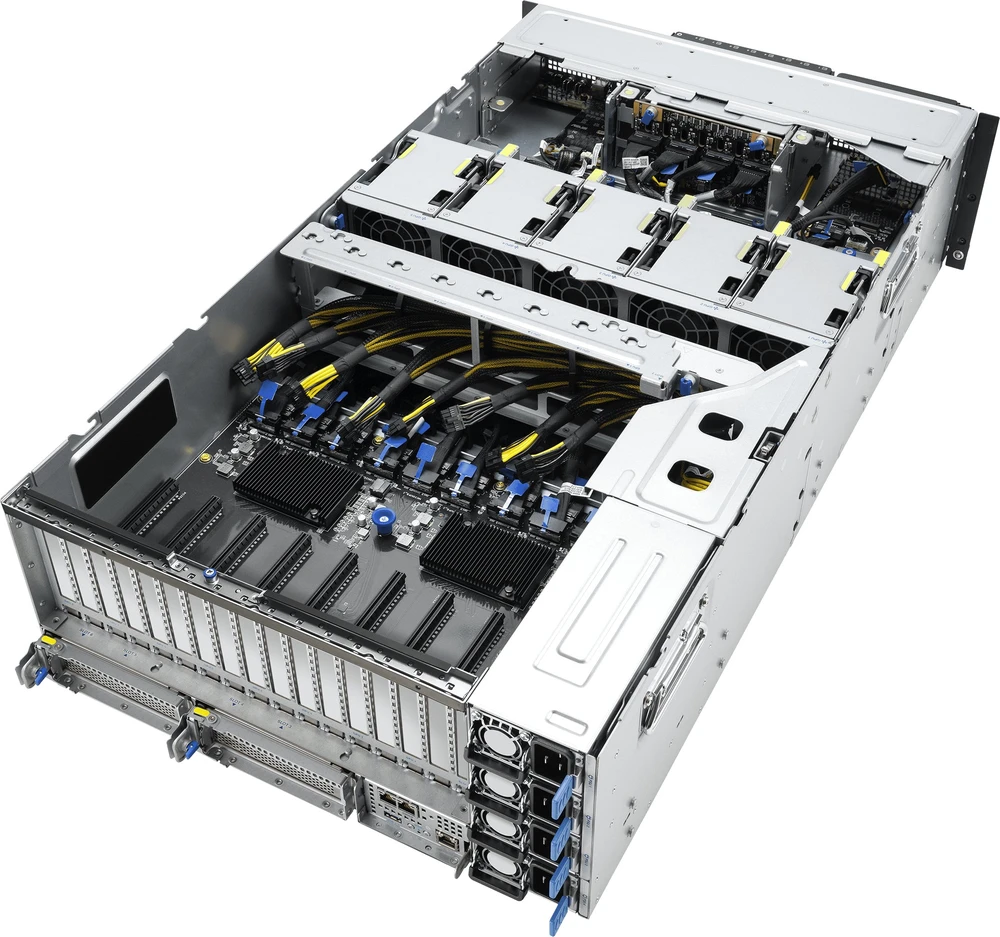ASUS ESC8000A-E13P LGA 6096 Rack (4U) Sidabrinis, Juodas