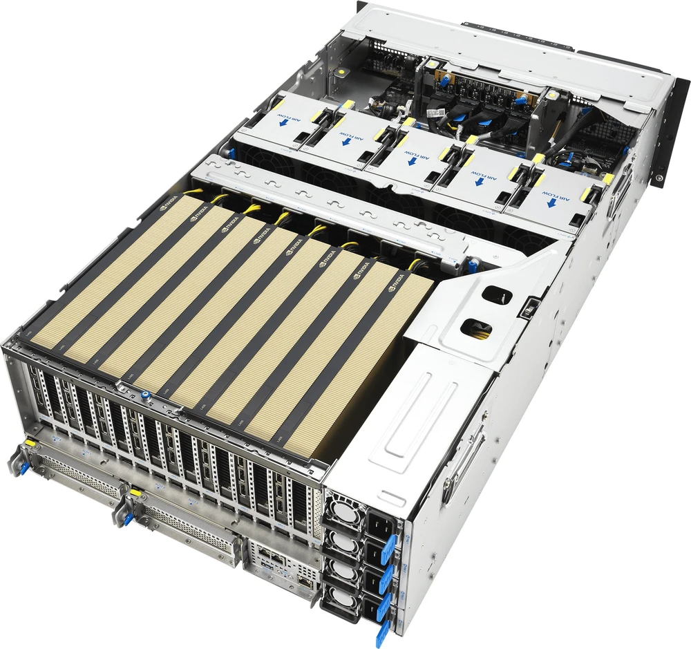 ASUS ESC8000A-E13P LGA 6096 Rack (4U) Sidabrinis, Juodas