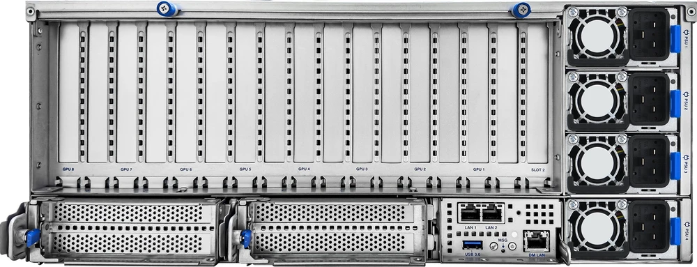 ASUS ESC8000A-E13P LGA 6096 Rack (4U) Sidabrinis, Juodas