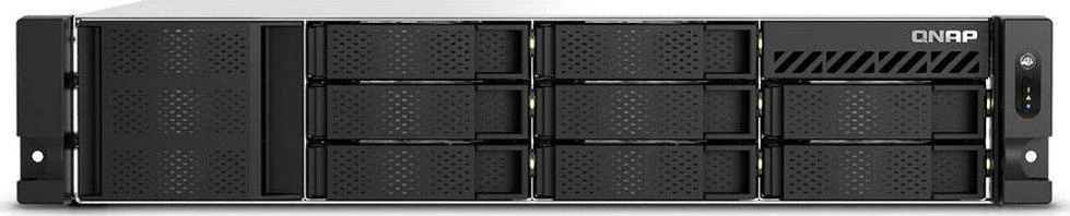 Serveris Qnap TS-855eU-RP-8G, 2U, 8 x 2,5"/3,5" SATA, Intel Atom C5125 8C/8T, 8 GB SODIMM DDR4 (maks. 64 GB), 2 x 2,5 GbEReduntinis maitinimo blokas