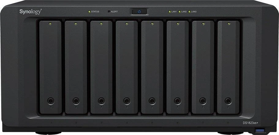 Serveris „Synology“ | 8 lizdų | DS1823xs+ | Iki 8 HDD/SSD su karštuoju keitimu | AMD Ryzen | V1780B | Procesoriaus dažnis 3,35 GHz | 8 GB | DDR4