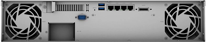 Synology RackStation RS1221+ NAS Rack serveris (2U) Ryzen Embedded V1500B 4 GB DDR4 0 TB DiskStation Manager juodas
