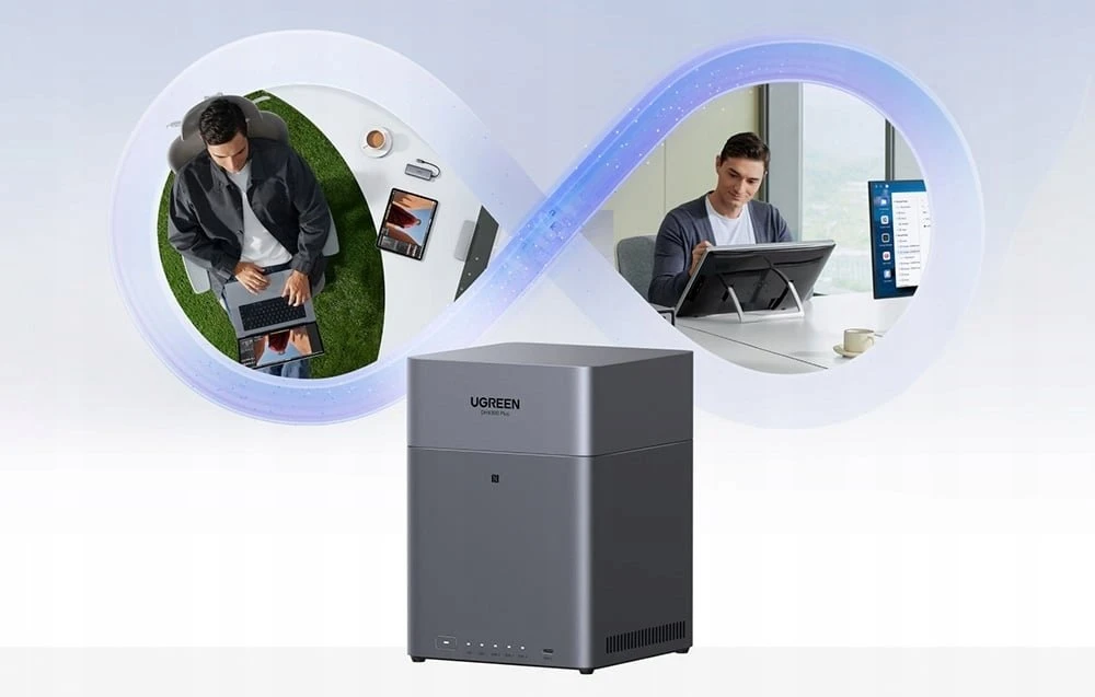 Serveris „UGREEN“ 4 skyrių tinklo saugykla DH4300 Plus ES bediskė