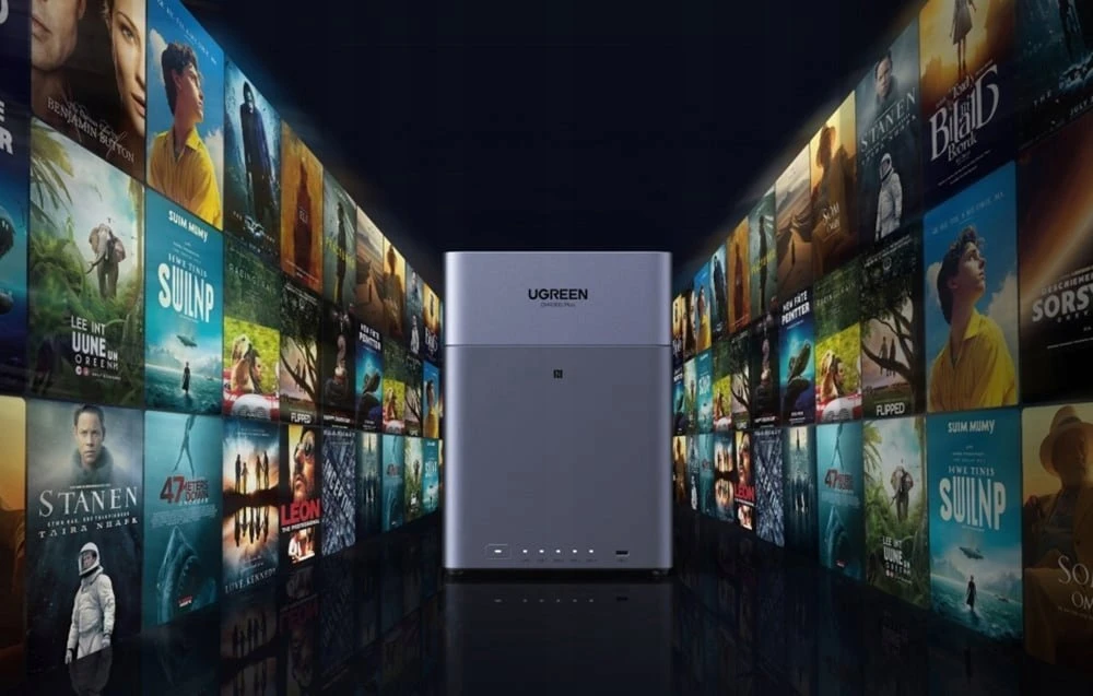 Serveris „UGREEN“ 4 skyrių tinklo saugykla DH4300 Plus ES bediskė