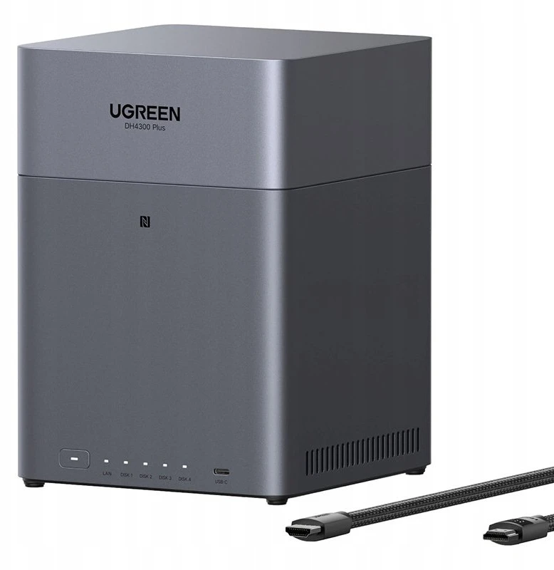 Serveris „UGREEN“ 4 skyrių tinklo saugykla DH4300 Plus ES bediskė