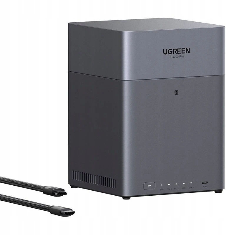 Serveris „UGREEN“ 4 skyrių tinklo saugykla DH4300 Plus ES bediskė